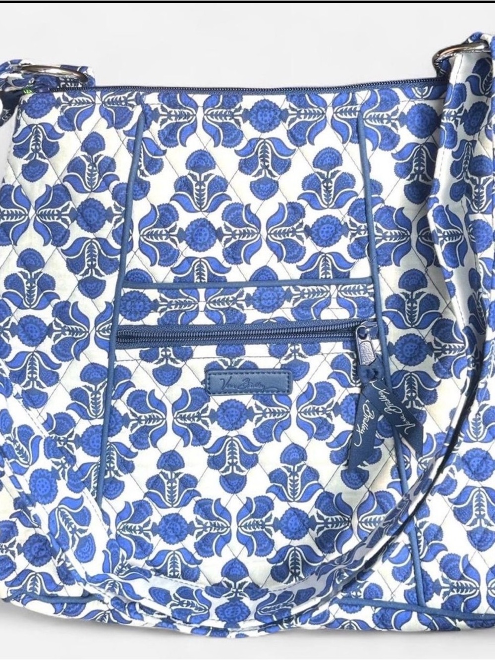 BRAND NEW Blue and white hipster cobalt tile Vera Bradley crossbody bag